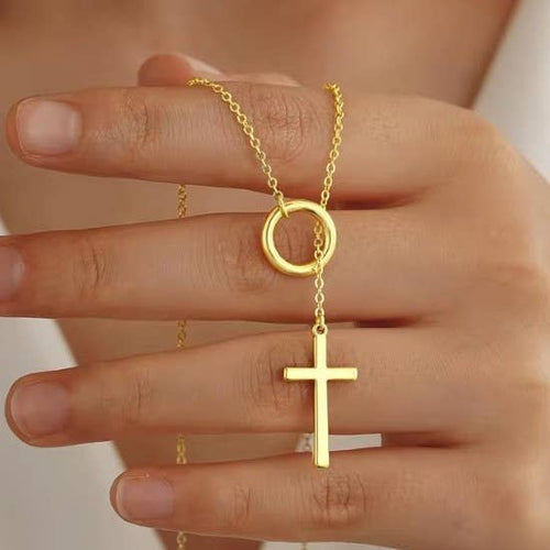 18K STAINLESS STEEL TARNISH FREE Y NECKLACE | 40NK9618