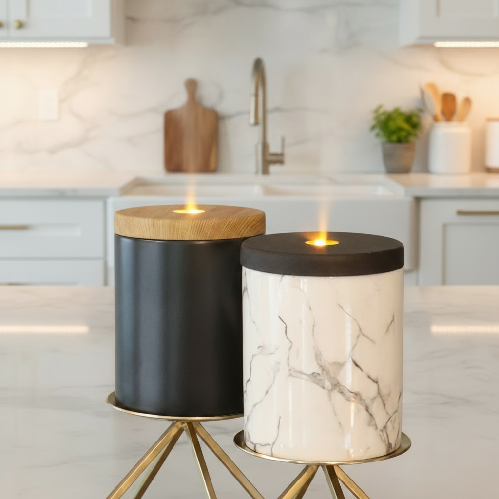 Candyl Essential Oil Diffuser with Candle Light Flame