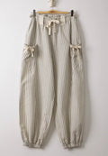 Bow Striped Woven Pants