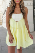 Gingham Contrast Patchwork 2pcs Mini Dress