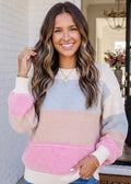 Colorblock Crewneck Sweater