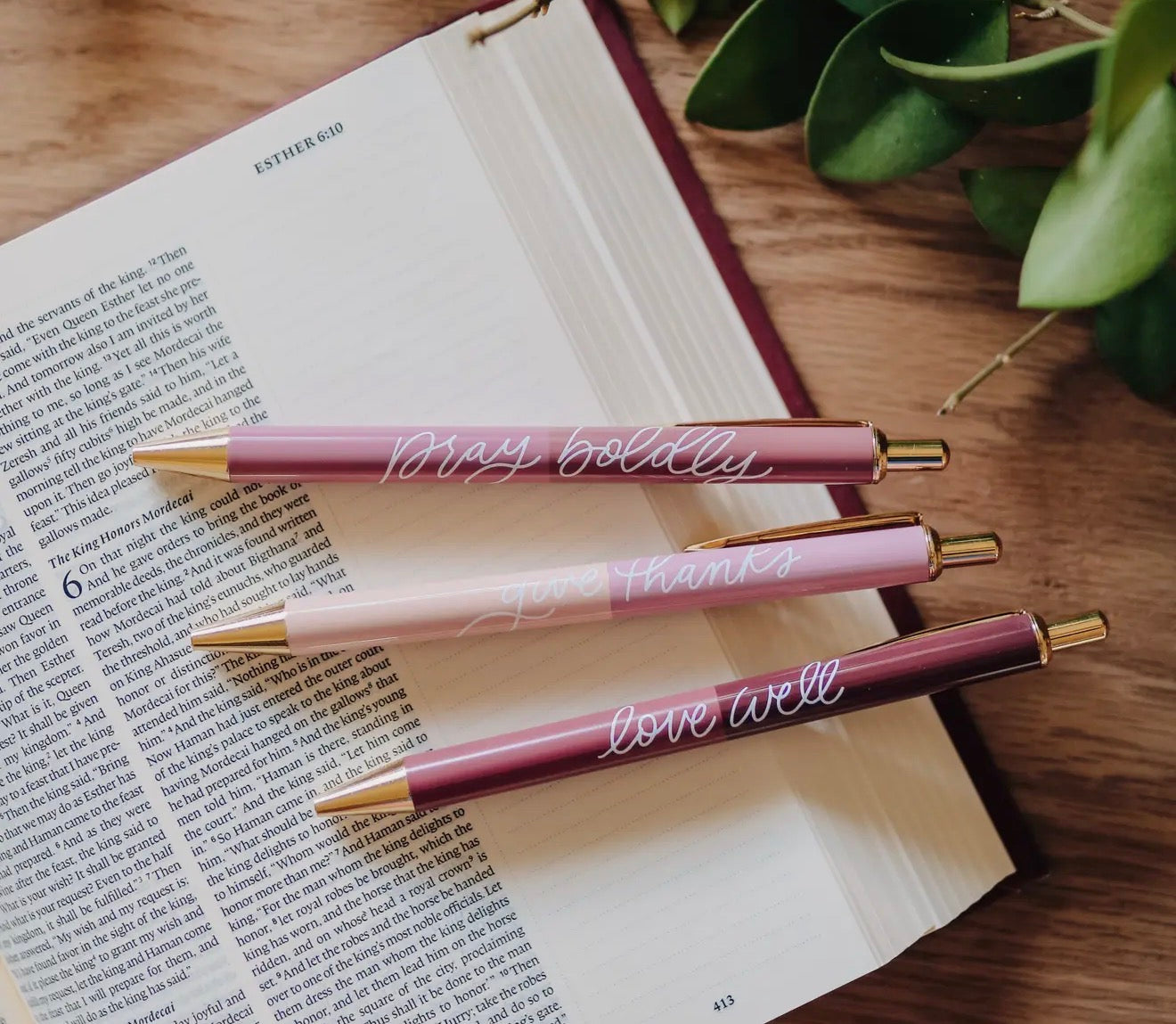 Rose Tone Pen Set
