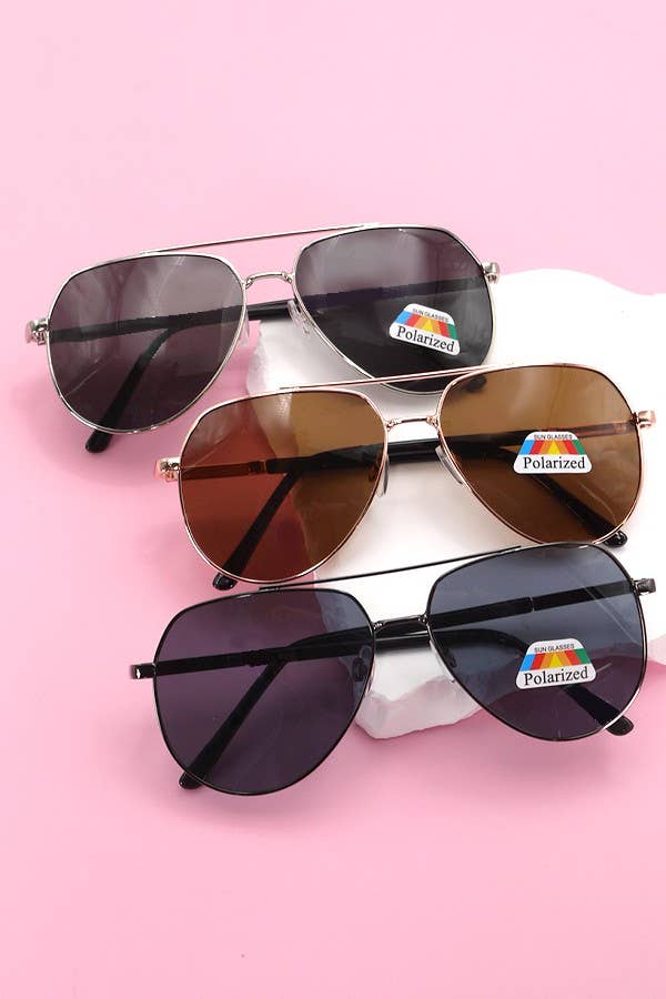 DOUBLE BRIDGE SUNGLASSES AVIATOR SET | 40SG814-12 Pack