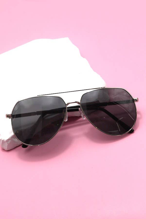 DOUBLE BRIDGE SUNGLASSES AVIATOR SET | 40SG814-12 Pack