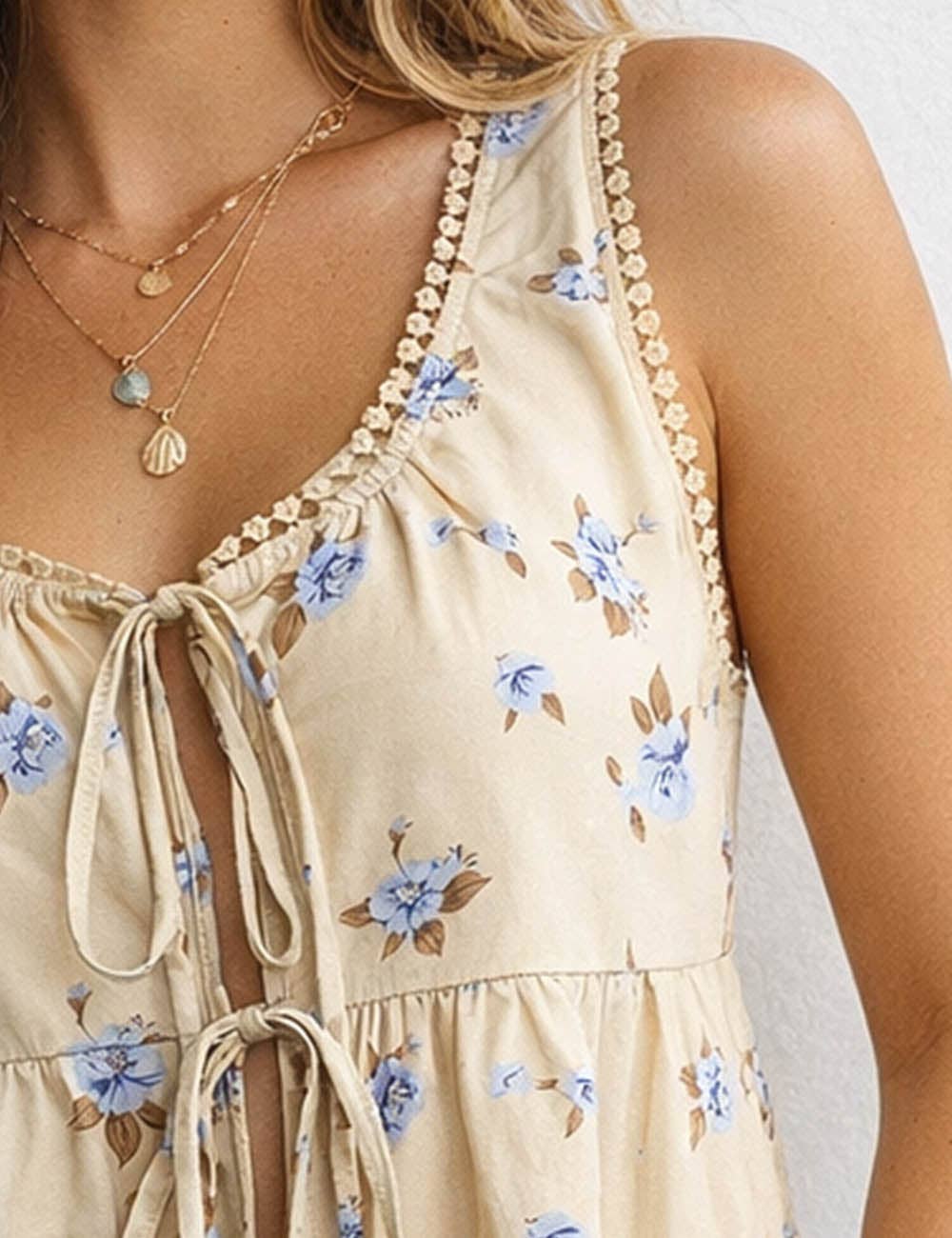 Ladies Lace Ruffle Batwing Sleeves See Through Blouse